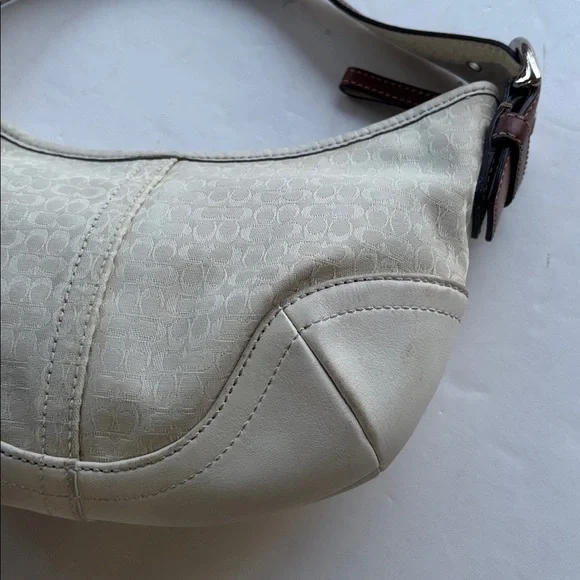 Vintage Coach Y2K Soho Mini Hobo Bag Signature Jacquard Canvas